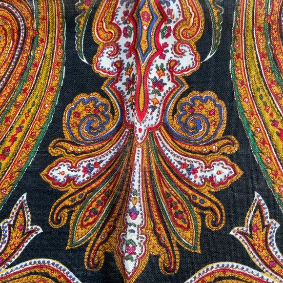 Vintage Yves Saint Laurent Wool & Silk Blanket Scarf Shawl Wrap - Picture 11 of 14